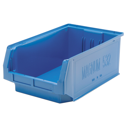 Contenants g&eacute;ants empilables, 12,375" la x 19,75" p x 7,875" h, Bleu OSI Industrial Sales