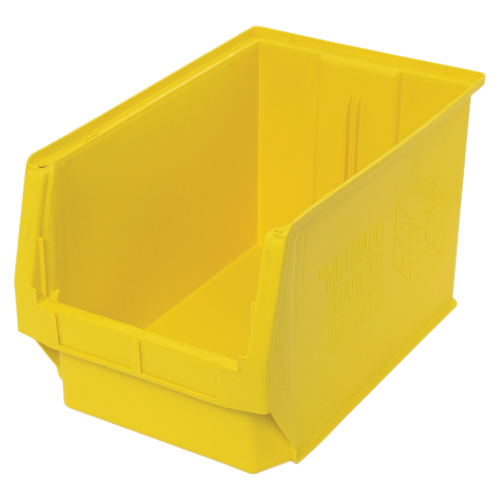 Contenants g&eacute;ants empilables, 12,375" la x 19,75" p x 11,875" h, Jaune OSI Industrial Sales