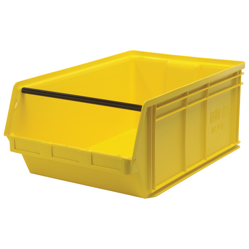 Giant Stacking Containers, 18.375" W x 29" D x 11.875" H, Yellow OSI Industrial Sales