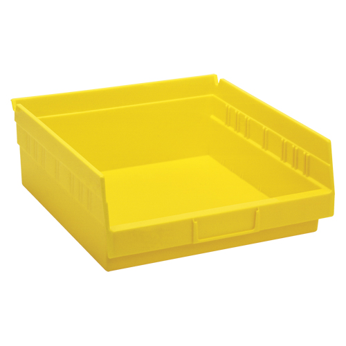 Bacs de rangement pour tablettes, 11-1/8" la x 4" H x 11-5/8" p, Jaune, Capacit&eacute; 30 lb OSI Industrial Sales