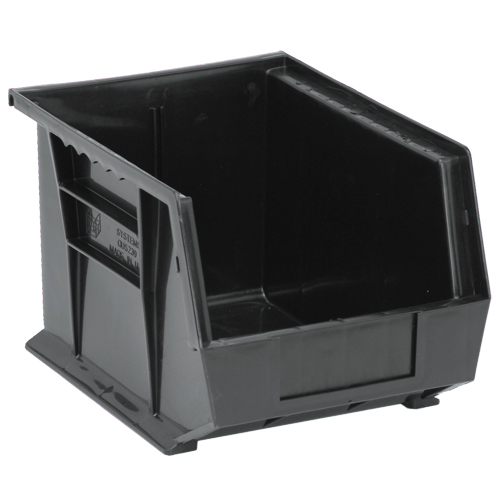 Ultra Stack & Hang Bin, 8-1/4" W x 7" H x 10-3/4" D, Black OSI Industrial Sales