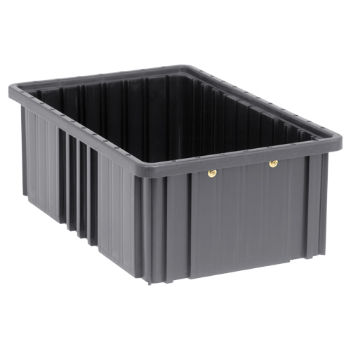 Bacs divisibles conducteurs, Polypropyl&egrave;ne, 10-7/8" la x 16-1/2" p x 6" h, Noir OSI Industrial Sales
