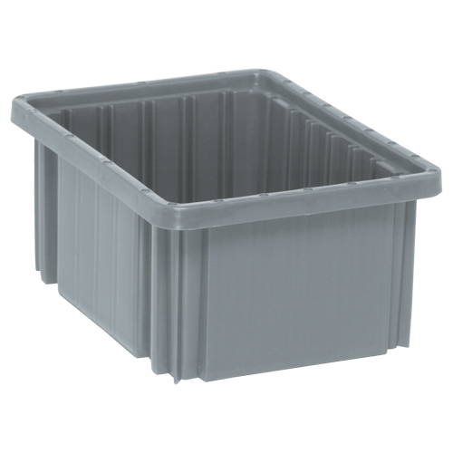 Contenants Divider Box, Plastique, 10,9" la x 8,3" p x 5" h, Gris OSI Industrial Sales
