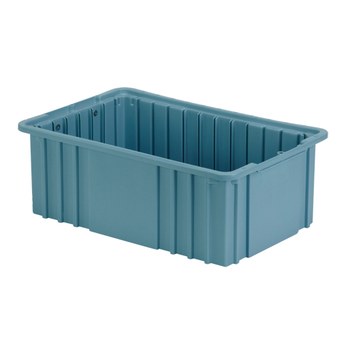 Contenant Divider Box, Poly&eacute;thyl&egrave;ne, 15,5" la x 9,9" p x 6" h, Bleu p&acirc;le OSI Industrial Sales