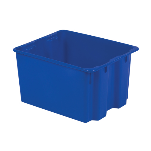 Contenants Stack-N-Nest Polylewton, 12" x 21" x 17", Bleu OSI Industrial Sales