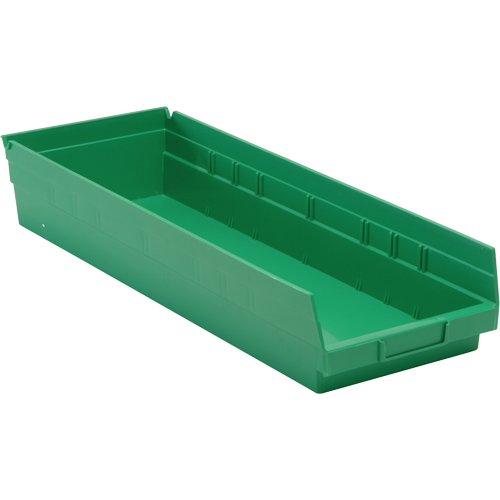 Bacs pour tablette, 8-3/8" la x 4" H x 23-5/8" p, Vert, Capacit&eacute; 50 lb OSI Industrial Sales