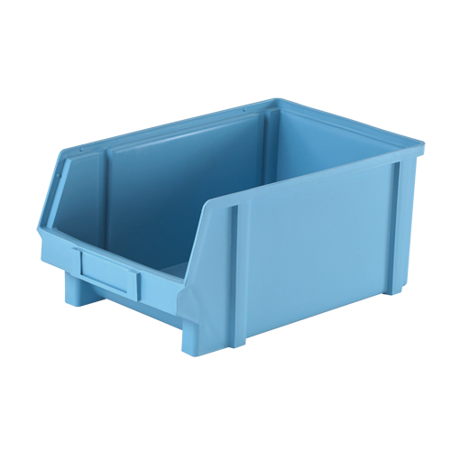 Plastibox&reg; Parts Bin, 8-1/10" W x 6" H x 12-4/5" D, Blue OSI Industrial Sales