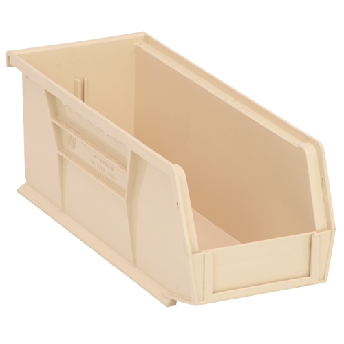 Ultra Stack & Hang Bin, 4-1/8" W x 4" H x 10-7/8" D, Ivory OSI Industrial Sales