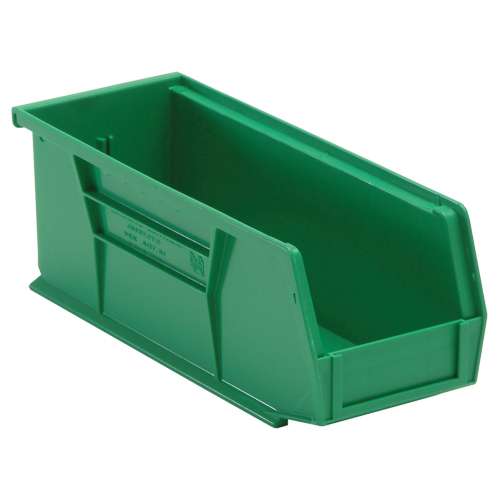 Ultra Stack & Hang Bin, 4-1/8" W x 4" H x 10-7/8" D, Green OSI Industrial Sales