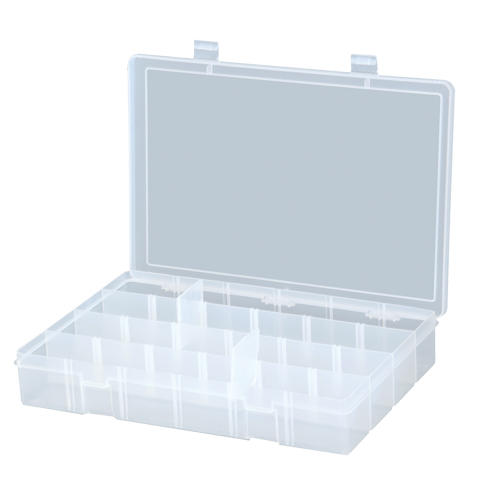 Compact Compartment Cases, 13.125" W x 2.3125" D x 9" H, 24 Compartments OSI Industrial Sales