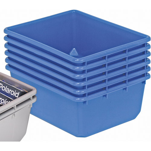 QuanTub Nesting Totes, 19" W x 24.5" D x 9.5" H, Blue OSI Industrial Sales