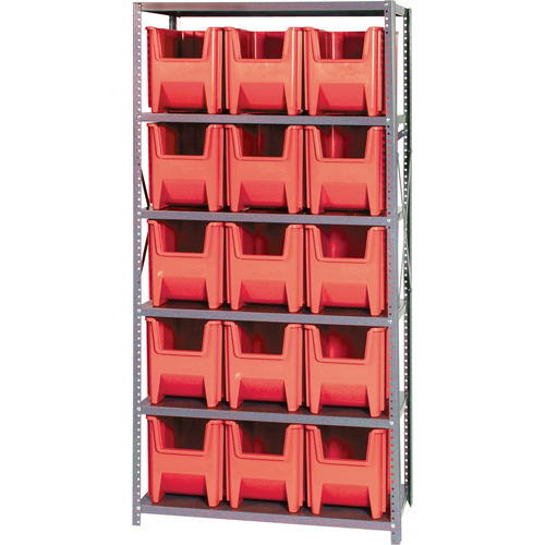 &eacute;l&eacute;ment de rayonnage, Acier, Sans boulons, Capacit&eacute; 800 lb, 36" la x 75" h x 18" p OSI Industrial Sales