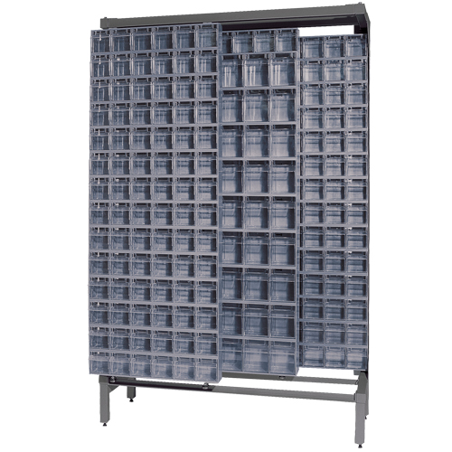 Free-Standing Tip-Out Bins Slider System, 48" W x 18" D x 77" H, 303 Drawers OSI Industrial Sales
