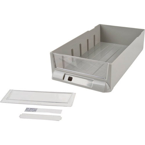 Tiroir de rechange pour armoires de pi&egrave;ces KPC-100, Plastique, 6-3/8" la x 11-3/10" p, 2-11/16" h, Gris OSI Industrial Sales