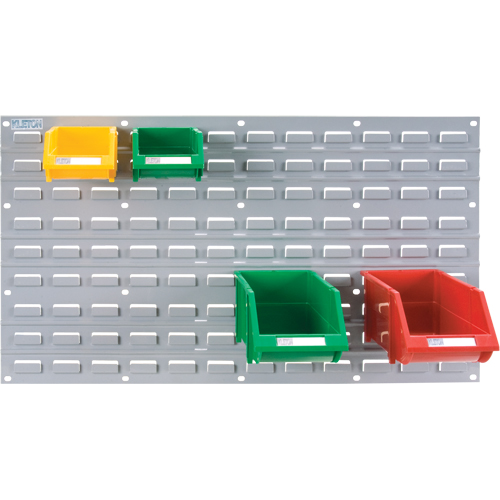 Panneau perfor&eacute; en m&eacute;tal pour bacs, 32 bacs, 36" la x 1/8" p x 19" h OSI Industrial Sales