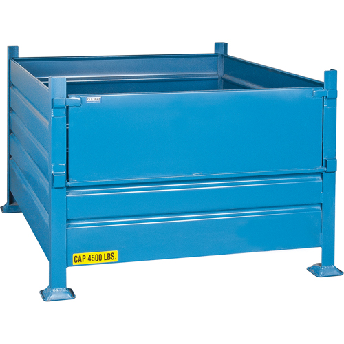 Bulk Stacking Containers, 30" H x 40.5" W x 48.5" D, 4500 lbs. Capacity OSI Industrial Sales