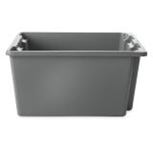 Stack & Nest Palletote Box, 10" x 15.5" x 19.5", Grey OSI Industrial Sales