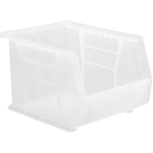 Bac transparent ultra empilable & suspendable, 8-1/4" la, 7" h x 10-3/4" p, Transparent OSI Industrial Sales
