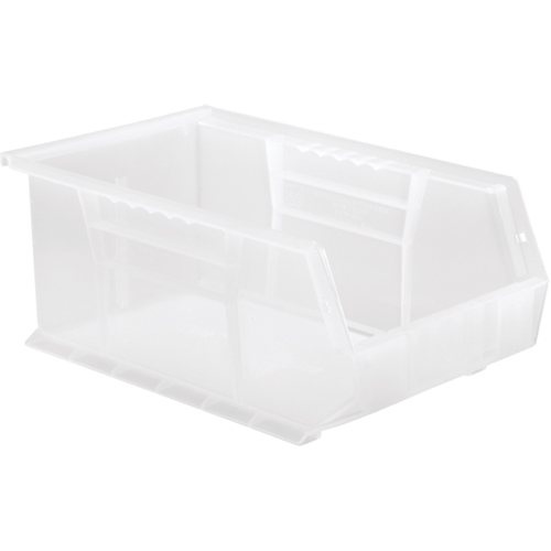 Bac transparent ultra empilable & suspendable, 8-1/4" la, 6" h x 13-5/8" p, Transparent OSI Industrial Sales