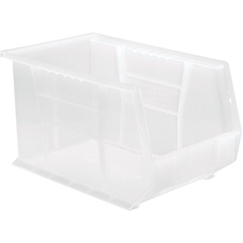 Bac transparent ultra empilable & suspendable, 8-1/4" la, 8" h x 13-5/8" p, Transparent OSI Industrial Sales