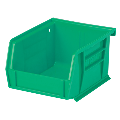 Stack & Hang Bin, 4-1/8" W x 3" H x 5-3/8" D, Green OSI Industrial Sales