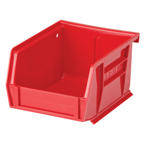 Bac empilable & &agrave; suspendre, 4-1/8" la, 3" h x 5-3/8" p, Rouge OSI Industrial Sales