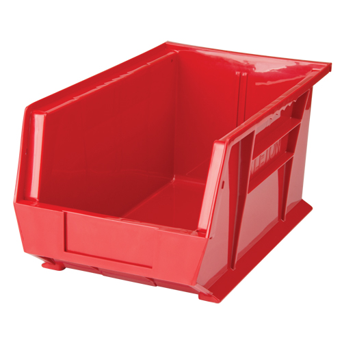 Stack & Hang Bin, 8-1/4" W x 7" H x 14-3/4" D, Red OSI Industrial Sales
