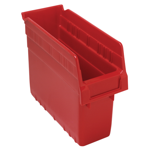 Bacs pour &eacute;tag&egrave;re Store-Max, 4-3/8" la x 8" H x 11-5/8" p, Rouge, Capacit&eacute; 44 lb OSI Industrial Sales
