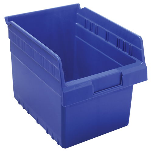 Bacs pour &eacute;tag&egrave;re Store-Max, 8-3/8" la x 8" H x 11-5/8" p, Bleu, Capacit&eacute; 44 lb OSI Industrial Sales