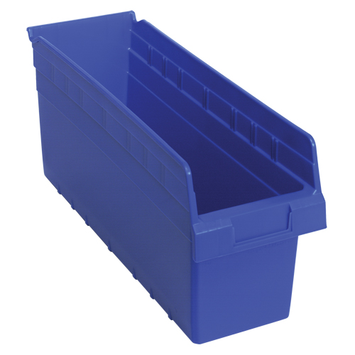 Bacs pour &eacute;tag&egrave;re Store-Max, 6-5/8" la x 8" H x 17-7/8" p, Bleu, Capacit&eacute; 56 lb OSI Industrial Sales