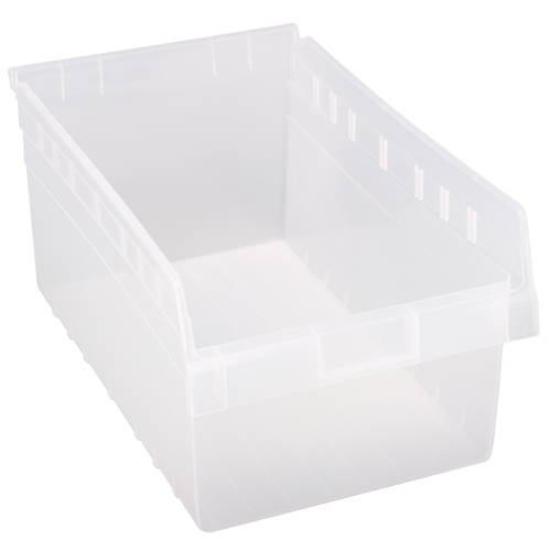 Bacs pour &eacute;tag&egrave;re Store-Max, 11-1/8" la x 8" H x 17-7/8" p, Transparent, Capacit&eacute; 56 lb OSI Industrial Sales