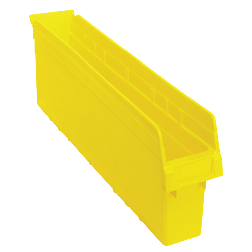 Store-Max Shelf Bins, 4-3/8" W x 8" H x 23-5/8" D, Yellow, 68 lbs. Capacity OSI Industrial Sales
