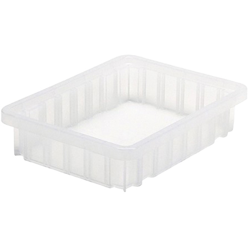Contenant Divider Box, Plastique, 10,875" la x 8,25" p x 2,5" h, Transparent OSI Industrial Sales