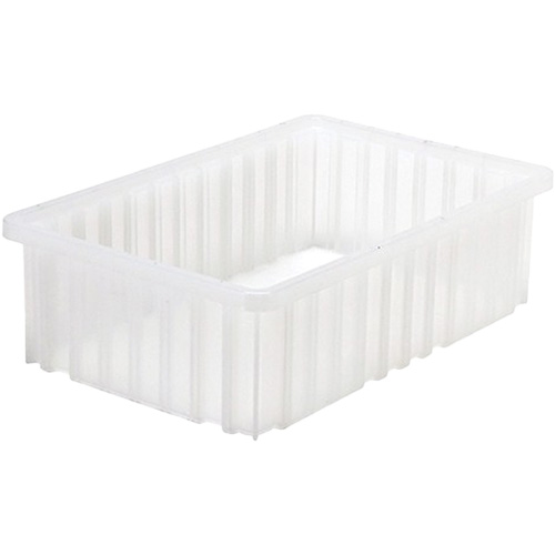 Divider Box&reg; Container, Plastic, 16.5" W x 10.875" D x 5" H, Grey OSI Industrial Sales