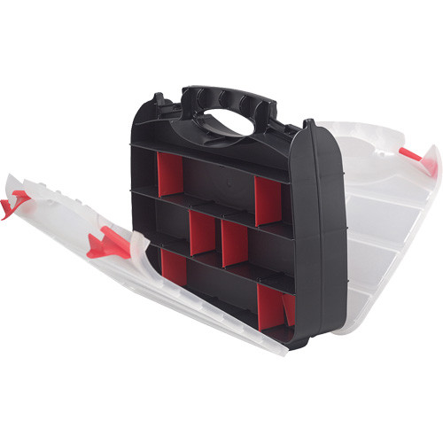 Plastic Compartment Box, 10.25" W x 12.25" D x 3" H, 32 Compartments OSI Industrial Sales