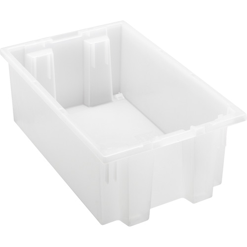 Contenant robuste Stack & Nest, 6" x 11" x 18", Transparent OSI Industrial Sales