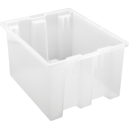 Contenant robuste Stack & Nest, 10" x 15,5" x 19,5", Transparent OSI Industrial Sales