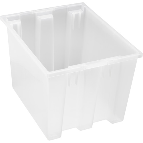 Contenant robuste Stack & Nest, 13" x 15,5" x 19,5", Transparent OSI Industrial Sales