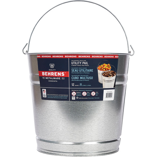 Pail, Galvanized Steel, 11 L OSI Industrial Sales