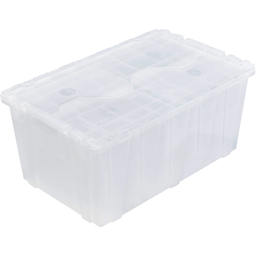 FP243C FliPak Nestable Tote, 26.9" x 16.9" x 12.1", Clear OSI Industrial Sales