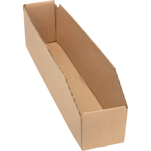 Deep Corrugated Parts Bins, 1-7/8" W x 17-1/8" D x 4-1/2" H, Beige OSI Industrial Sales