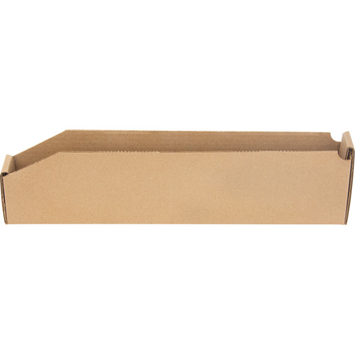 Boîtes profondes en carton ondul&eacute;, 2-7/8" la x 17-1/4" p x 4-1/2" h, Beige OSI Industrial Sales