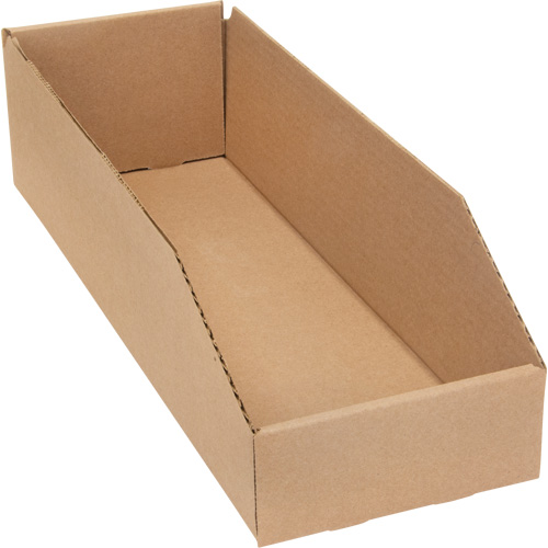 Boîtes profondes en carton ondul&eacute;, 5-3/4" la x 17-1/4" p x 4-1/2" h, Beige OSI Industrial Sales