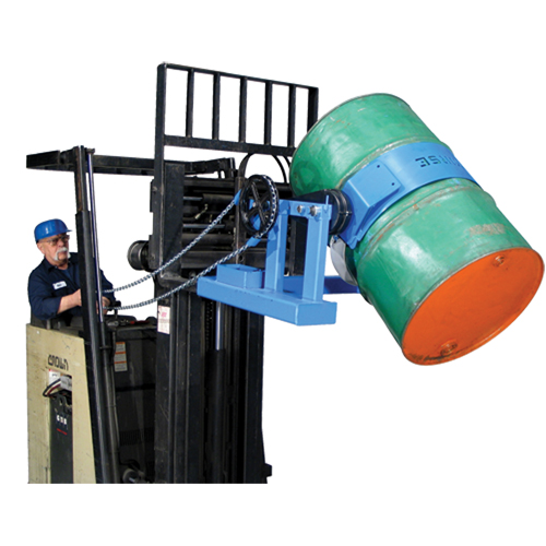 Leveur de baril pour chariot &eacute;l&eacute;vateur, Baril de 55 gal. US (45 gal. imp.), Capacit&eacute; 800 lb/363 kg OSI Industrial Sales
