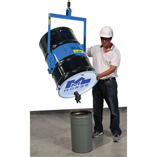 Ensemble de l&egrave;ve-baril manuel inclinable, Baril de 55 gal. US (45 gal. imp.), Capacit&eacute; 800 lb/363 kg OSI Industrial Sales