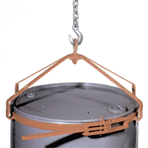 Manual Vertical Drum Lifter, 55 US gal. (45 Imperial Gal.), 700 lbs./317 kg. Cap. OSI Industrial Sales