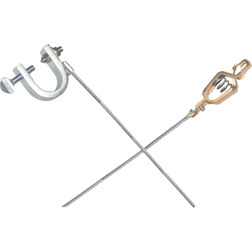 Light-Duty Bonding & Grounding Wire Assemblies - Alligator Clip & Small C-Clamps OSI Industrial Sales