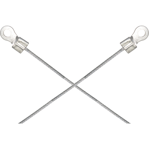 Assemblages l&eacute;gers de cables de masse et de mise &agrave; la terre - Deux raccordements a/borne d'extr&eacute;mit&eacute; de 1/4" OSI Industrial Sales