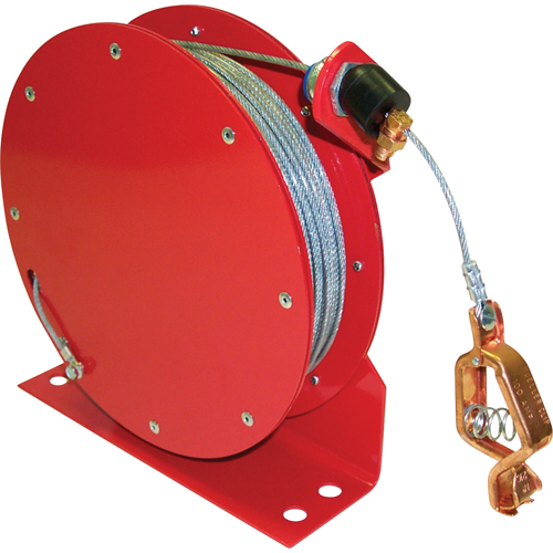 Retractable Grounding Wires, 100' Length, Heavy-Duty OSI Industrial Sales