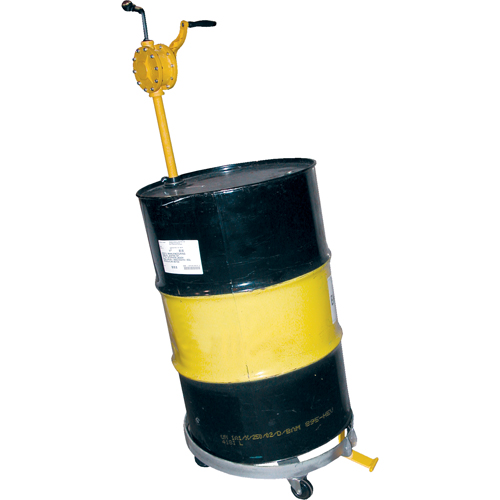 Tilting Drum Dollies, Steel, 900 lbs. Capacity, 23-1/2" Diameter, Hard Rubber Casters OSI Industrial Sales